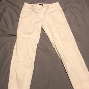 J crew white stretch city fit pants